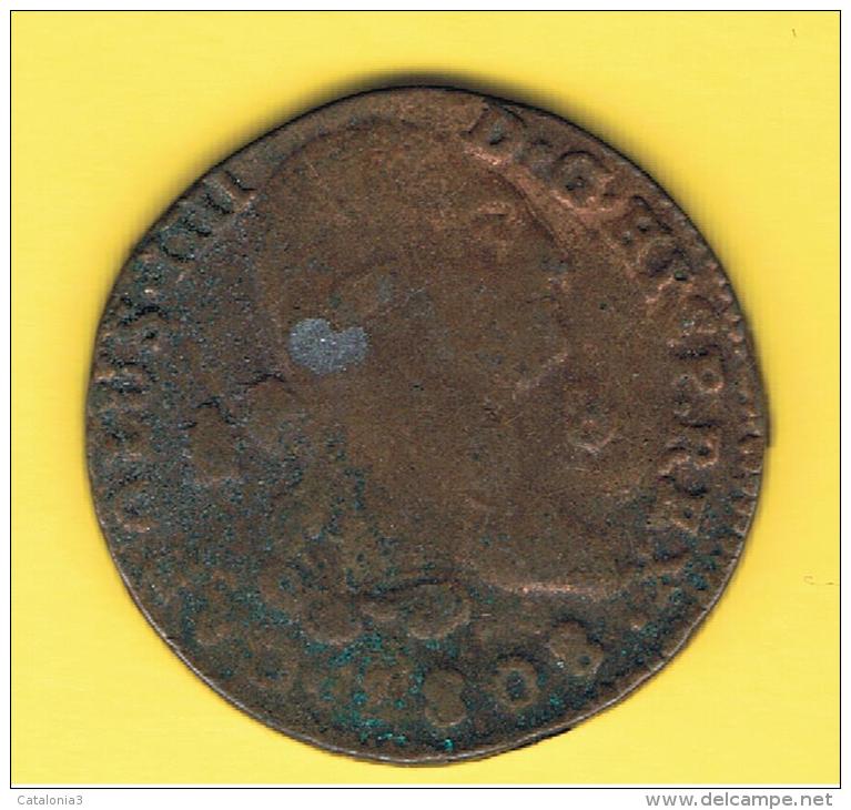 FICHAS - MEDALLAS // Token - Medal ~~ Reproduccion Moneda 8 Maravedis 1808 Carlos IIII  # Ortiz 3 Cm - Professionali/Di Società