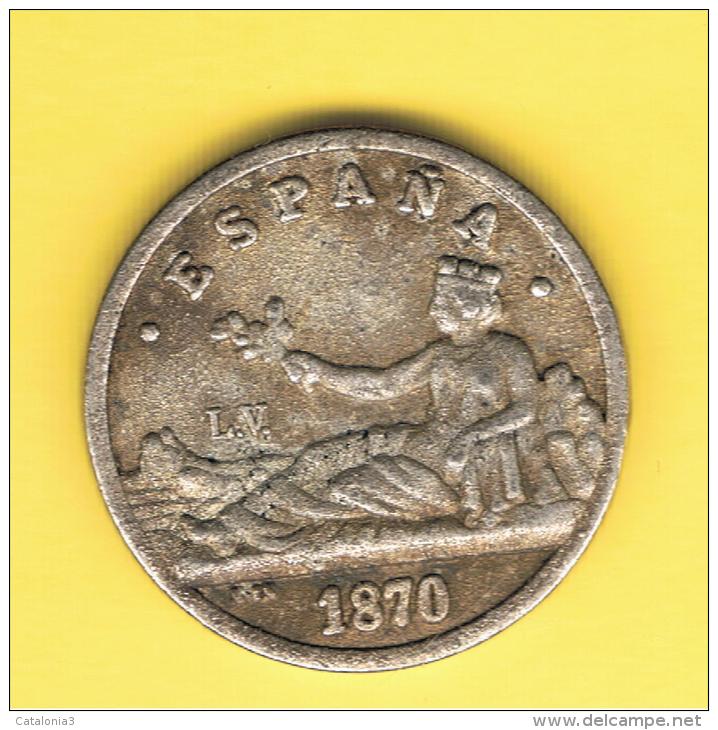 FICHAS - MEDALLAS // Token - Medal ~~ 1 Peseta 1870  Rep. Plateada - Firma's