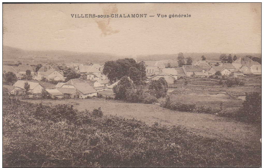 VILLERS Sous CHALAMONT    -  Vue Générale - Other & Unclassified