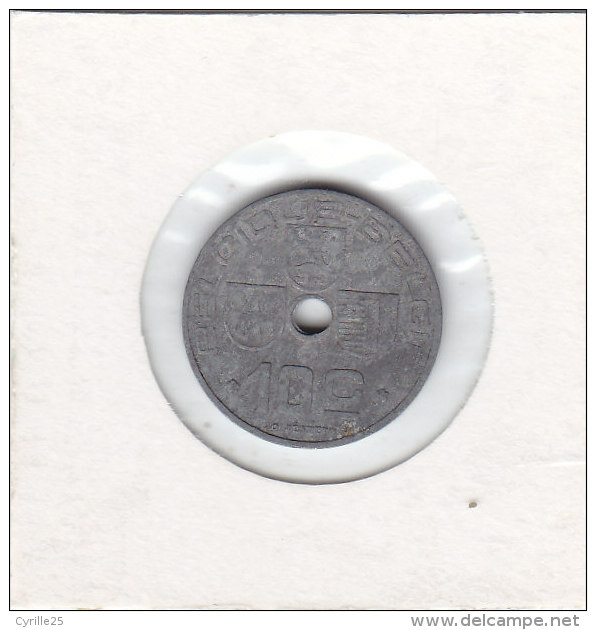 10 CENTIMES Zinc Léopold III 1943 FR/FL - 10 Cents