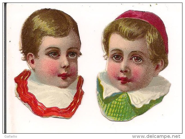 LOT DE 2 CHROMO DECOUPIS  PORTRAIT ENFANT - Ragazzi