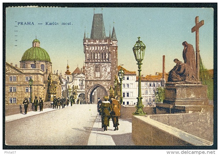 Praha; Karluv Most ----- Postcard Traveled - Repubblica Ceca