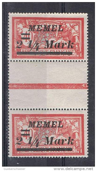 MEM 57 - MEMEL Mersons N° 70 Paire Avec Pont  Neufs** - Neufs