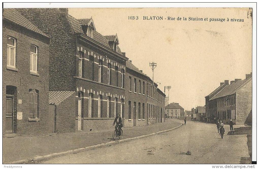 Blaton: Rue De La Station Et Passage à Niveau - Bernissart