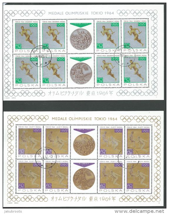 8.OCT.1965.. OLYMPIC GAMES,TOKYO  POLISH MEDAL WINNERS. MINT - Full Sheets