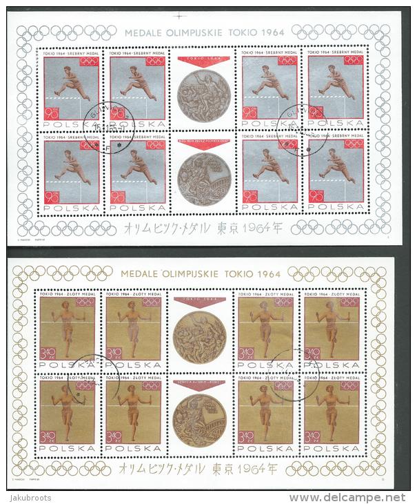 8.OCT.1965.. OLYMPIC GAMES,TOKYO  POLISH MEDAL WINNERS. MINT - Hojas Completas