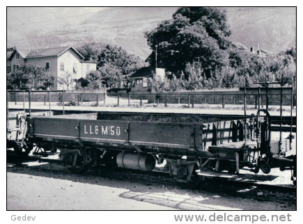 Chemin De Fer Loèche-Les-Bains, Train à Loèche CFF,  Photo BVA, LLB 1.2 - Loèche