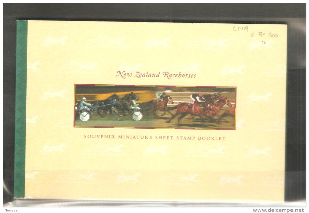 Carnet De New Zealand Racehorses - Unused Stamps