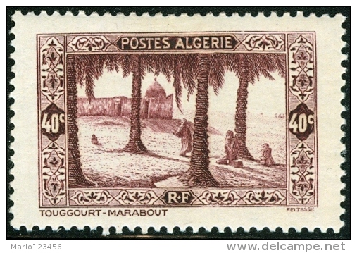 ALGERIA, COLONIA FRANCESE, FRENCH COLONY, 1936, PAESAGGI, LANDSCAPES, TOUGGOURT, NUOVO (MLH*), Scott 88 - Neufs