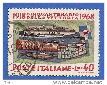 ITALIE ITALIA 1099 OBLITERE CINQUANTENARIO DELLA VICTTORIA - 1961-70: Oblitérés