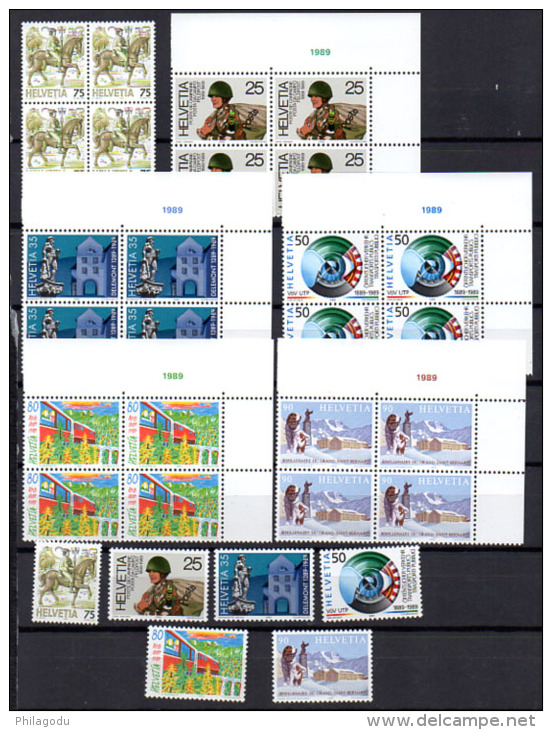 Timbres De L’année 1989, Entre 1313 Et 1336**, Faciale 44 CHF - Unused Stamps