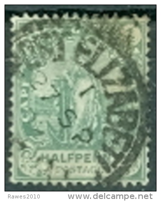 Cape Of Good Hope 0,5 Penny Gest. Frau - Cape Of Good Hope (1853-1904)