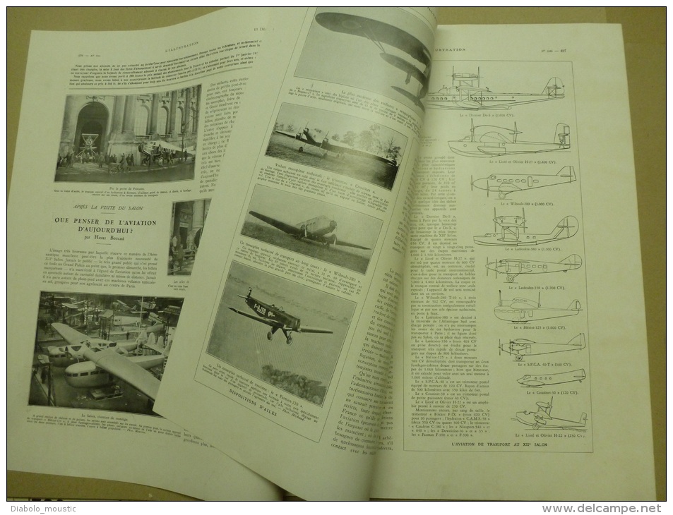 13 Décembre 1930  Exposition Internationale De L'AERONAUTIQUE - L'Illustration