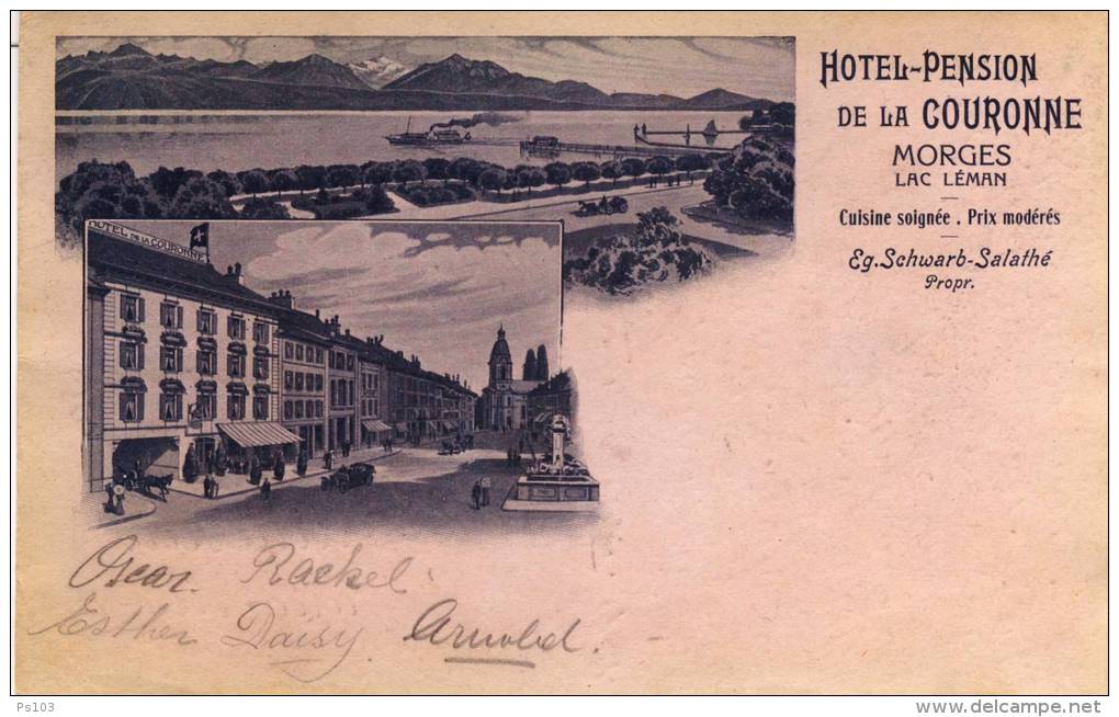 Suisse - Morges (VD) - Hôtel-Pension De La Couronne - Otros & Sin Clasificación