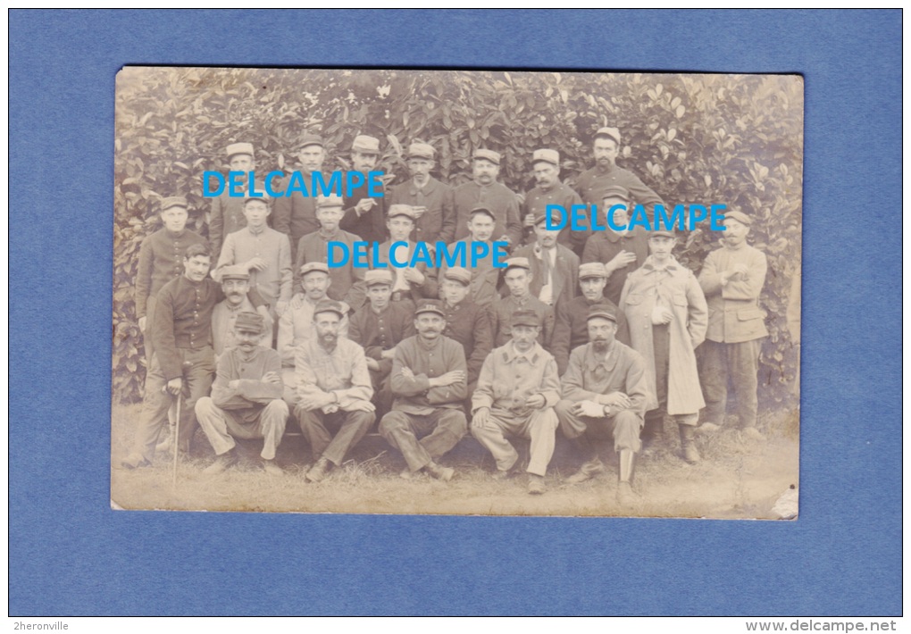 2 CPA Photos - TULLE - Les Poilus Blessés De L´ Hôpital Complémentaire N° 34 - Campagne 1914 / 1915 - 131e 151e Régiment - Tulle