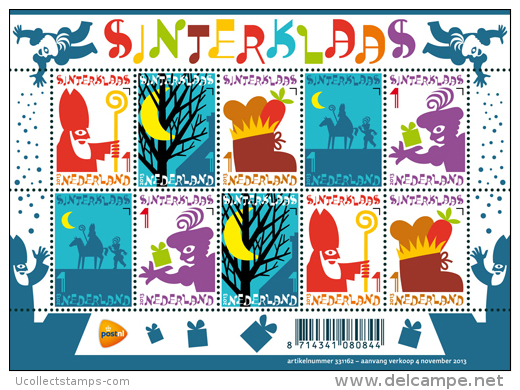 Nederland  2013 Sinterklaas BLOK  Postsfris/neuf/mnh - Unused Stamps