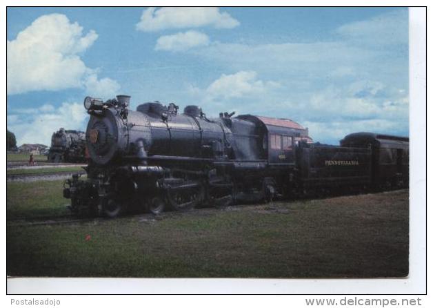 (TRENS35) LOCOMOTIVE ATLANTIC TYPE PRR STEAM 460 (RAILROAD MUSEUM. PENNSYLVANIA) - Trains