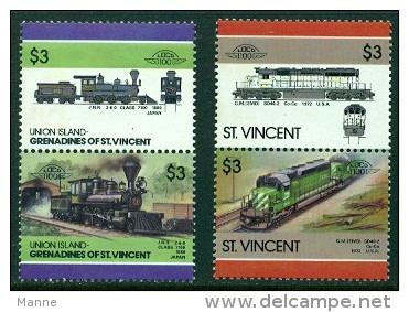 St.Vincent & Union Island-1984-"Japan,J.N.R. 2-6-0"- MNH(**) - St.Vincent (1979-...)