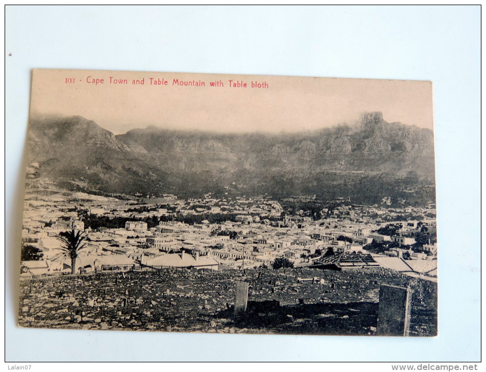 Carte Postale Ancienne  : CAPE TOWN And Table Mountain With Table Bloth - South Africa