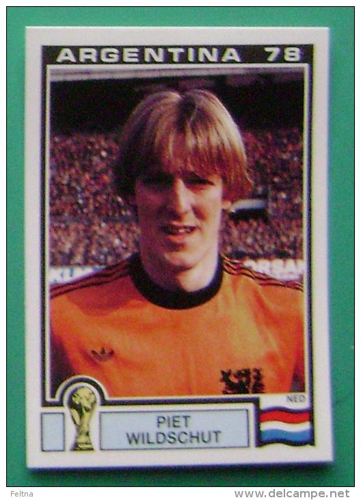 PIET WILDSCHUT NETHERLANDS ARGENTINA 1978 #117 PANINI FIFA WORLD CUP STORY STICKER SOCCER FUSSBALL FOOTBALL - Edición  Inglesa