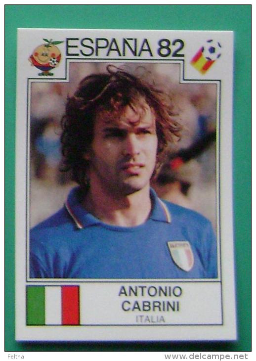 ANTONIO CABRINI ITALY SPAIN 1982 #129 PANINI FIFA WORLD CUP STORY STICKER SOCCER FUSSBALL FOOTBALL - Edición  Inglesa