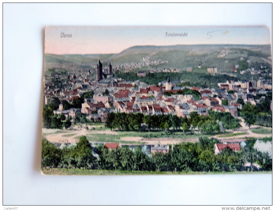 Carte Postale Ancienne  : JENA  : Totalansicht , Stamp 1909 - Jena