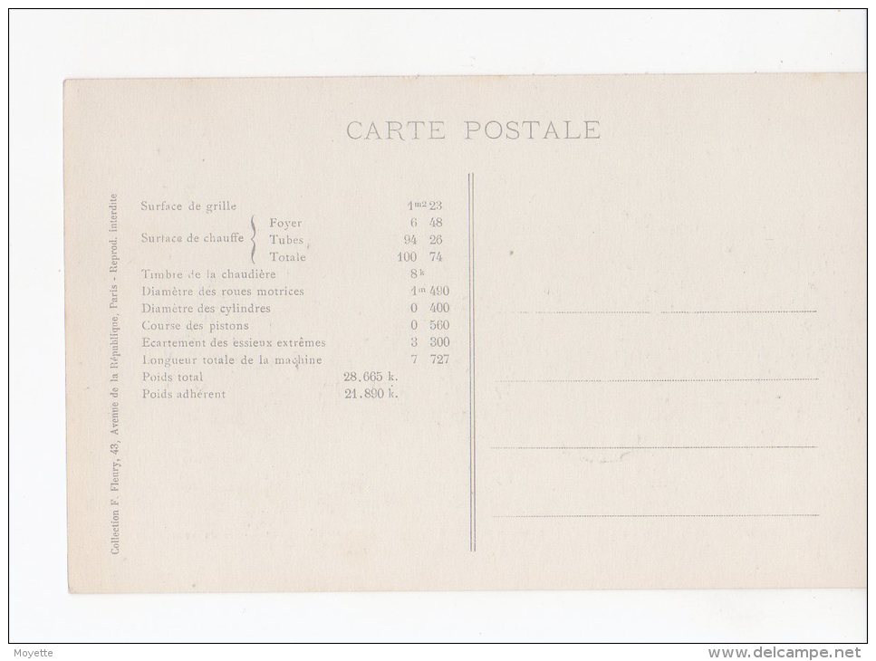 CPA-TRANSPORTS-TRAINS-....LOCOMOTIVE-FRANCAISES-P.O -MACHINE N° 1361- POUR TRAINS LEGERS ET SERVICE DE MANOEUVRE - Eisenbahnen