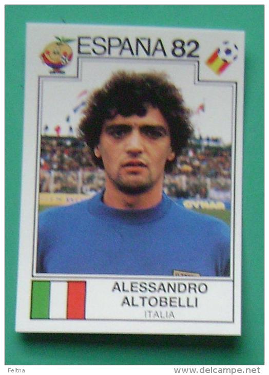 ALESSANDRO ALTOBELLI ITALY SPAIN 1982 #143 PANINI FIFA WORLD CUP STORY STICKER SOCCER FUSSBALL FOOTBALL - Edition Anglaise