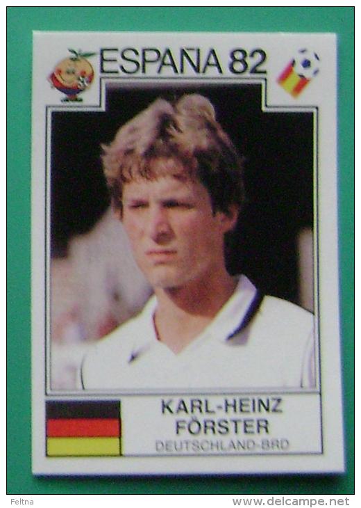 KARL HEINZ FORSTER GERMANY SPAIN 1982 #147 PANINI FIFA WORLD CUP STORY STICKER SOCCER FUSSBALL FOOTBALL - Edition Anglaise