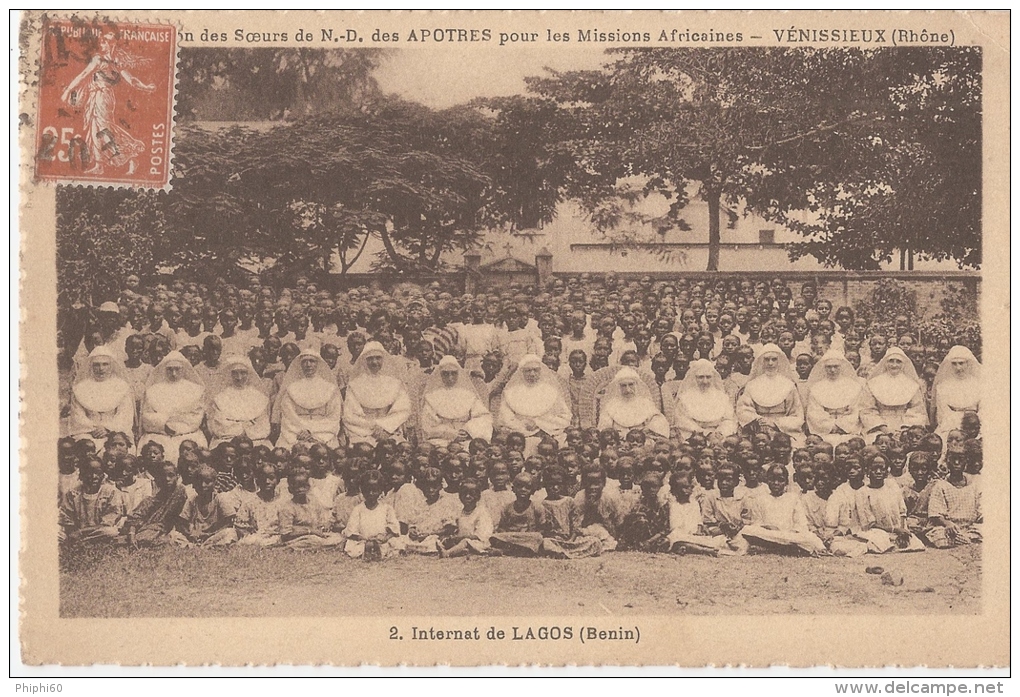 BENIN  - Afrique -  Internat De LAGOS - Congrégation Des Soeurs De Notre Dame Des Apotres Pour Les Missions Africaines - - Benin