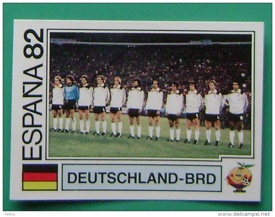 TEAM WEST GERMANY SPAIN 1982 #152 PANINI FIFA WORLD CUP STORY STICKER SOCCER FUSSBALL FOOTBALL - Edition Anglaise