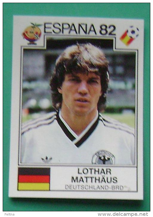 LOTHAR MATTHAUS GERMANY SPAIN 1982 #155 PANINI FIFA WORLD CUP STORY STICKER SOCCER FUSSBALL FOOTBALL - Edición  Inglesa