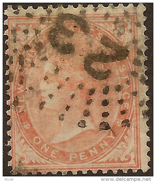 NSW 1862 1d QV Wmk Inverted SG 186 U ZC522 - Oblitérés