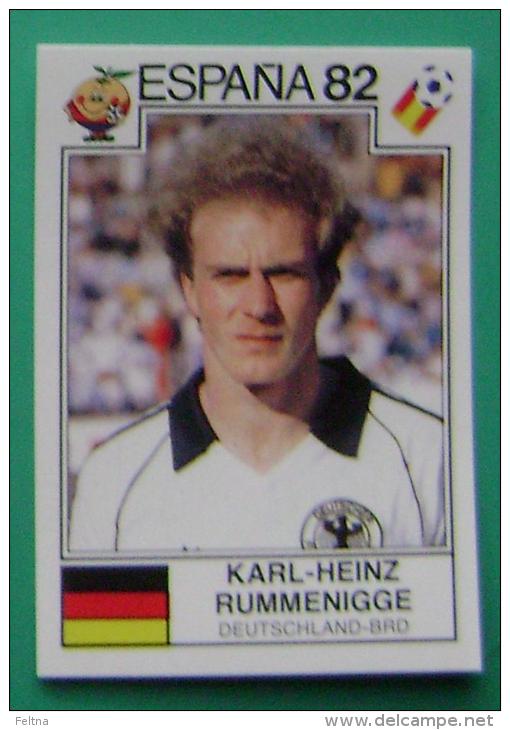 KARL HEINZ RUMMENIGGE GERMANY SPAIN 1982 #159 PANINI FIFA WORLD CUP STORY STICKER SOCCER FUSSBALL FOOTBALL - Edizione Inglese