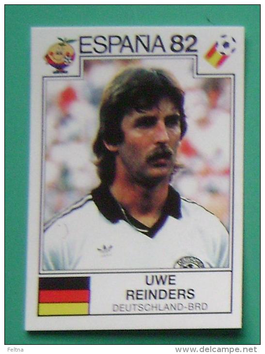 UWE REINDERS GERMANY SPAIN 1982 #160 PANINI FIFA WORLD CUP STORY STICKER SOCCER FUSSBALL FOOTBALL - Edition Anglaise