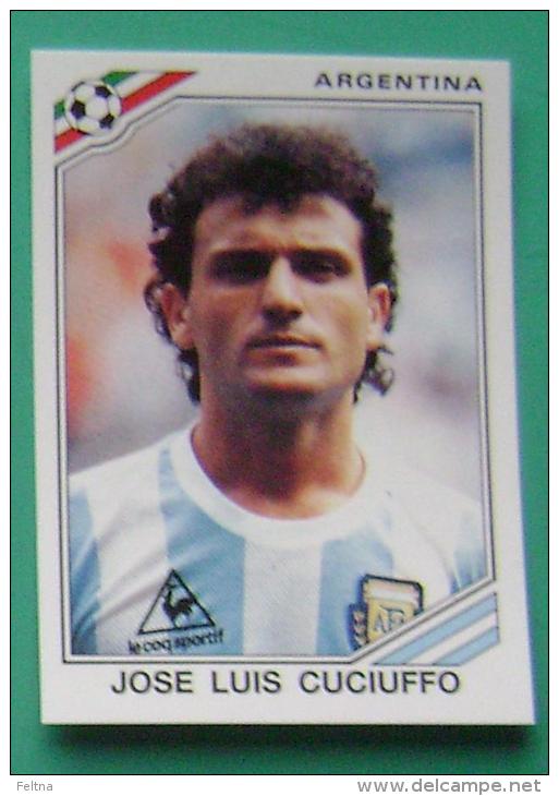 JOSE LUIS CUCIUFFO ARGENTINA MEXICO 1986 #162 PANINI FIFA WORLD CUP STORY STICKER SOCCER FUSSBALL FOOTBALL - Edizione Inglese