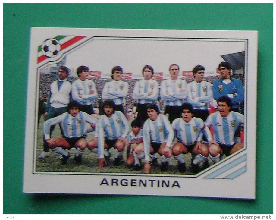 TEAM ARGENTINA MEXICO 1986 #169 PANINI FIFA WORLD CUP STORY STICKER SOCCER FUSSBALL FOOTBALL - Englische Ausgabe