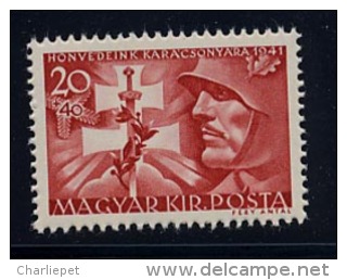 HUNGARY Scott B139 - Special Soldier With Sword Horned - MNH 1941 WW2 Axis - Unused Stamps