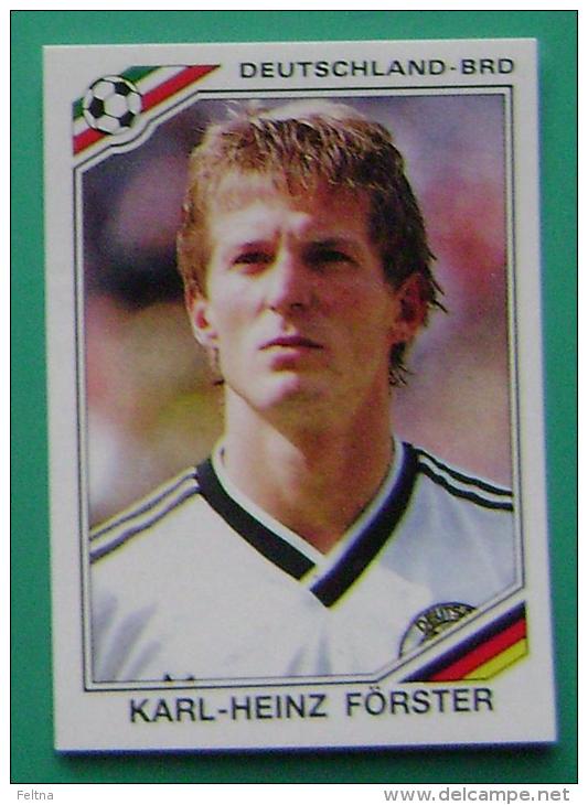 KARL HEINZ FORSTER GERMANY MEXICO 1986 #181 PANINI FIFA WORLD CUP STORY STICKER SOCCER FUSSBALL FOOTBALL - English Edition