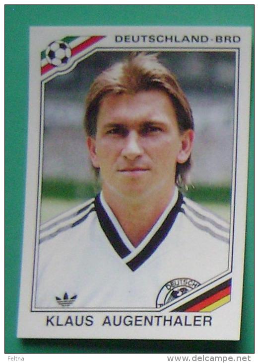 KLAUS AUGENTHALER GERMANY MEXICO 1986 #183 PANINI FIFA WORLD CUP STORY STICKER SOCCER FUSSBALL FOOTBALL - Engelse Uitgave