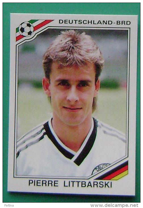 PIERRE LITTBARSKI GERMANY MEXICO 1986 #190 PANINI FIFA WORLD CUP STORY STICKER SOCCER FUSSBALL FOOTBALL - Edizione Inglese