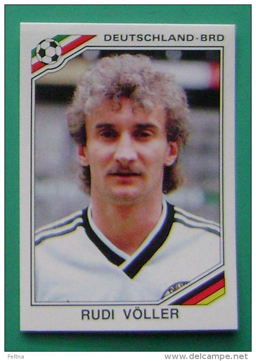 RUDI VOLLER GERMANY MEXICO 1986 #191 PANINI FIFA WORLD CUP STORY STICKER SOCCER FUSSBALL FOOTBALL - Edizione Inglese