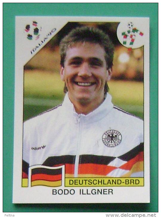 BODO ILLGNER GERMANY ITALY 1990 #195 PANINI FIFA WORLD CUP STORY STICKER SOCCER FUSSBALL FOOTBALL - Edizione Inglese