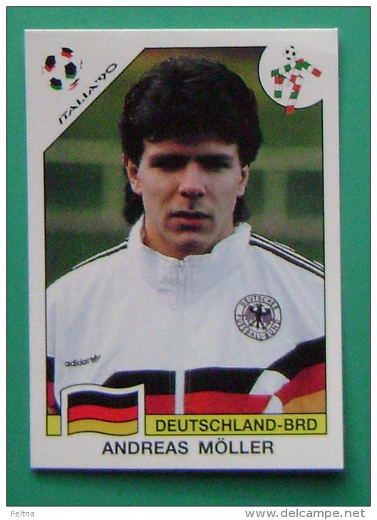 ANDREAS MOLLER GERMANY ITALY 1990 #202 PANINI FIFA WORLD CUP STORY STICKER SOCCER FUSSBALL FOOTBALL - Engelse Uitgave