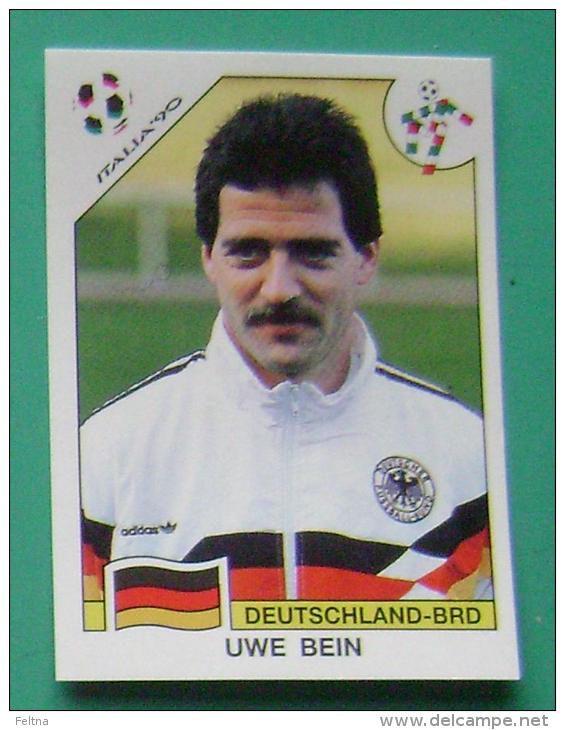 UWE BEIN GERMANY ITALY 1990 #206 PANINI FIFA WORLD CUP STORY STICKER SOCCER FUSSBALL FOOTBALL - Edizione Inglese