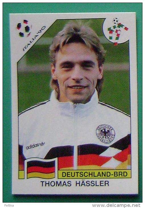 THOMAS HASSLER GERMANY ITALY 1990 #207 PANINI FIFA WORLD CUP STORY STICKER SOCCER FUSSBALL FOOTBALL - Englische Ausgabe