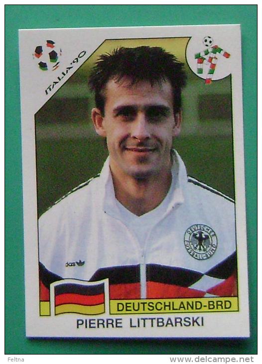 PIERRE LITTBARSKI GERMANY ITALY 1990 #208 PANINI FIFA WORLD CUP STORY STICKER SOCCER FUSSBALL FOOTBALL - Edizione Inglese