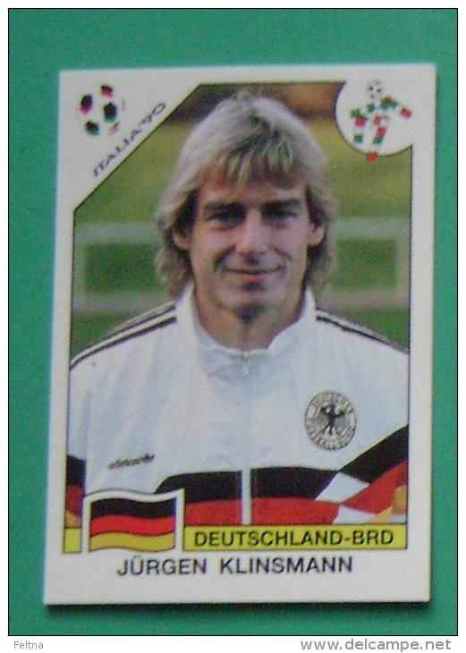 JURGEN KLINSMANN GERMANY ITALY 1990 #210 PANINI FIFA WORLD CUP STORY STICKER SOCCER FUSSBALL FOOTBALL - Englische Ausgabe