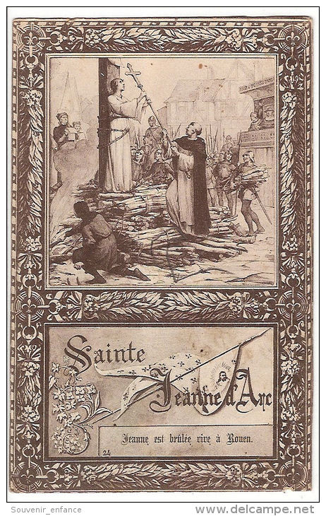 CPA  Sainte Jeanne D´Arc Jeanne Est Brûlée Vive à Rouen - Personnages Historiques