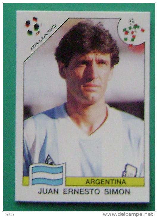 JUAN ERNESTO SIMON ARGENTINA ITALY 1990 #214 PANINI FIFA WORLD CUP STORY STICKER SOCCER FUSSBALL FOOTBALL - English Edition